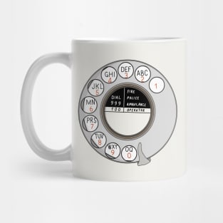 Rotary dial phone Mug